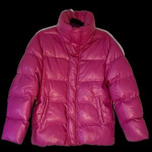 Staud Magenta Puffer Jacket